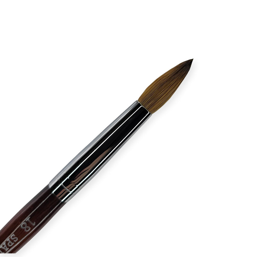 Pinceau acrylique Spade Kolinsky Allemagne #18 Marron B-TS18BR