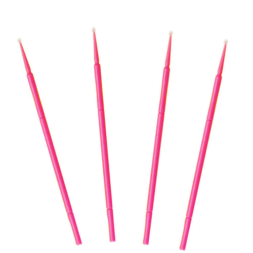 Coton-tiges micro-brosses roses JB, pointe moyenne 2 mm, 100 pièces JBA1055
