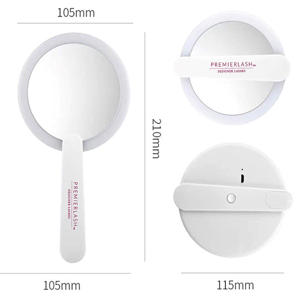 Premierlash  Portable LED Compact Mirror PL-209-PS 80679