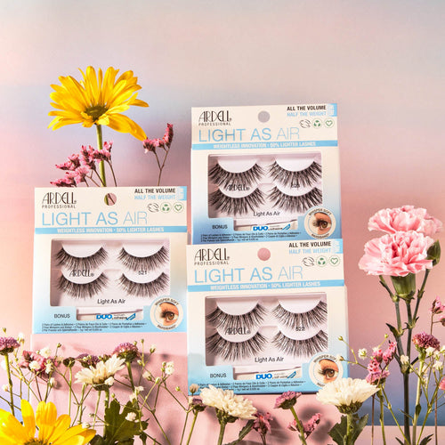 Ardell Light As Air Lashes W/Duo 1 Pair - 522 Black 64171