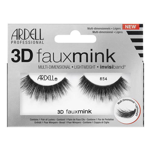 Ardell Faux Cils 3D Fauxmink 1 Paire - 854 Noir 67450