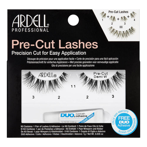 Ardell Pre-Cut Lashes 1 Pair - Pre-Cut Demi W Black 67462