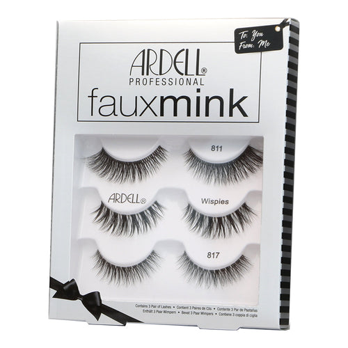 Ardell Fauxmink Lot de 3 paires (811, 817, Wispies) - 71138