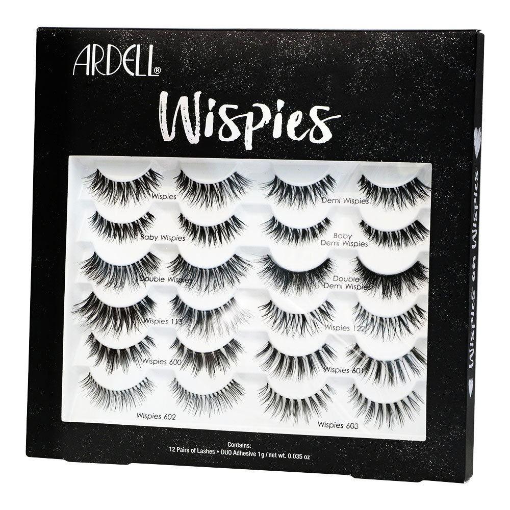 Ardell Wispies 12 paires de faux cils, colle Duo 1g - 71213