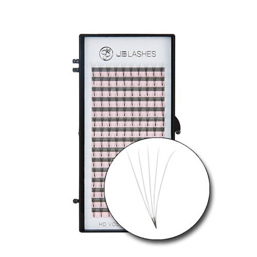 JB D-Curl, Volume HD 5D Éventails 150 Touffes 0.07x12mm JBF07125D
