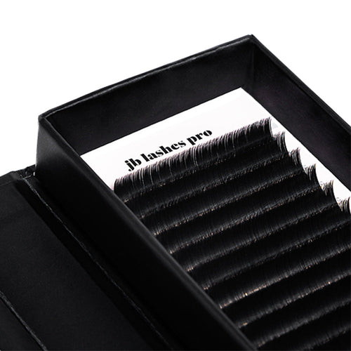 JB Cils plats mats ultra légers courbure D 0,15 x 9mm JBFMD1509