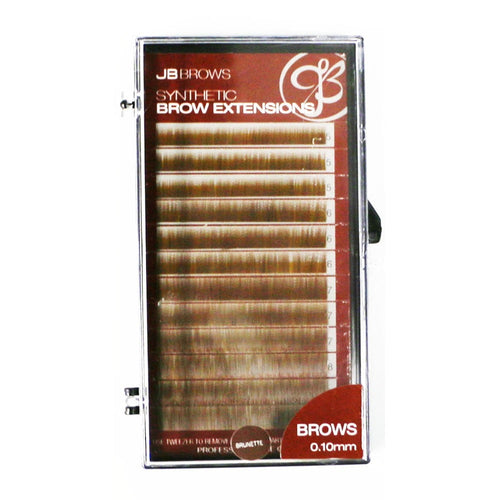 Extensions de sourcils synthétiques JB 0.10mm x (5,6,7,8 mm) - Brune