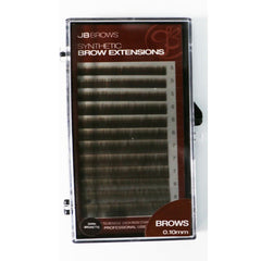 JB Synthetic Brow Extensions 0.10mm x(5,6,7,8 mm)-D.Brunette