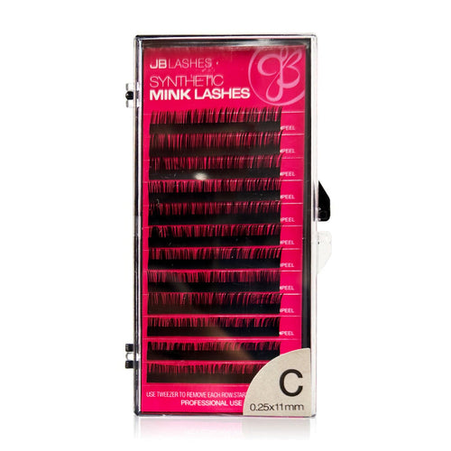 JB C-Curl, cils de vison, noirs, 0.25 x 11mm JBMC2511