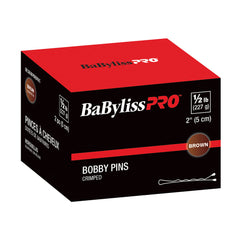 BaBylissPRO Bobby Pins 2" Crimped1/2 lb Brown BESBOBPINBRUCC