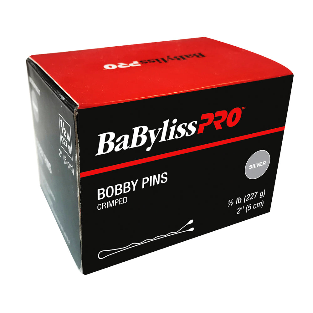 BaBylissPRO Épingles à cheveux 2" Ondulées 1/2 lb Argent BESBOBPINSLUCC