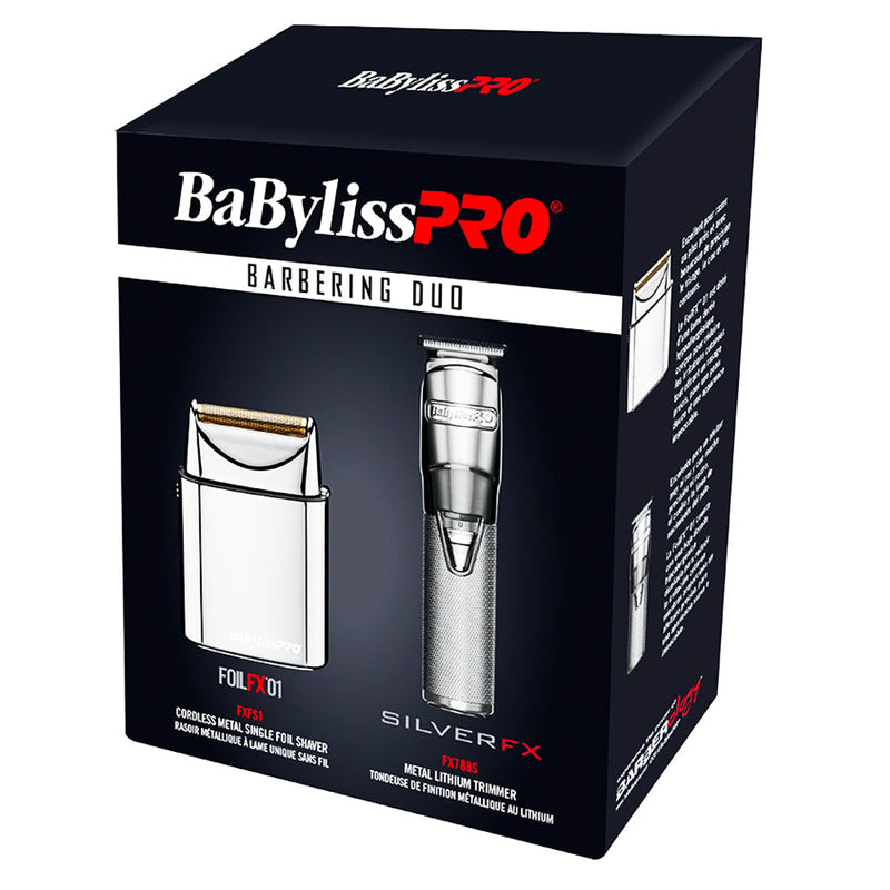 BaBylissPRO Ensemble de tondeuse de finition et de détail SilverFX BARBK1C/42795