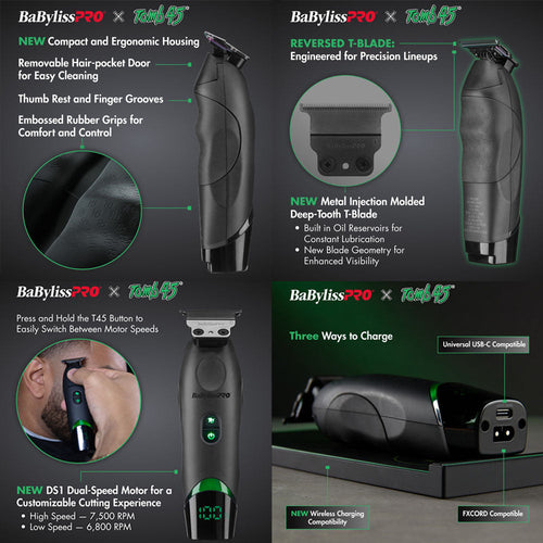 BaBylissPRO Tomb 45 Wireless-Charging Trimmer FXT45T