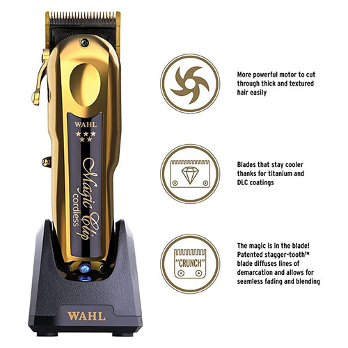 Wahl 5 Star Cord/ Cordless Magic Clipper Gold Edition 56445