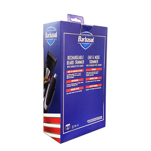 Tondeuse à barbe et nez rechargeable 2-EN-1 Barbasol CBT1-5301-WHT