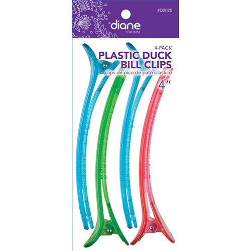 Pinces bec de canard en plastique Diane By Fromm - Lot de 4 (10 cm) #D2020