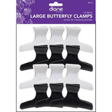 Pinces papillon grandes Diane By Fromm, paquet de 12 #D13