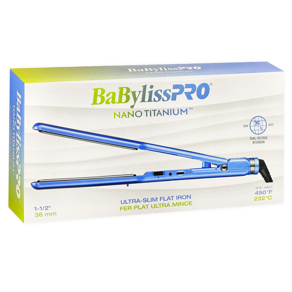 Fer plat BaBylissPRO Nano Titanium 1-1/2 po BNT4073PVC 48417