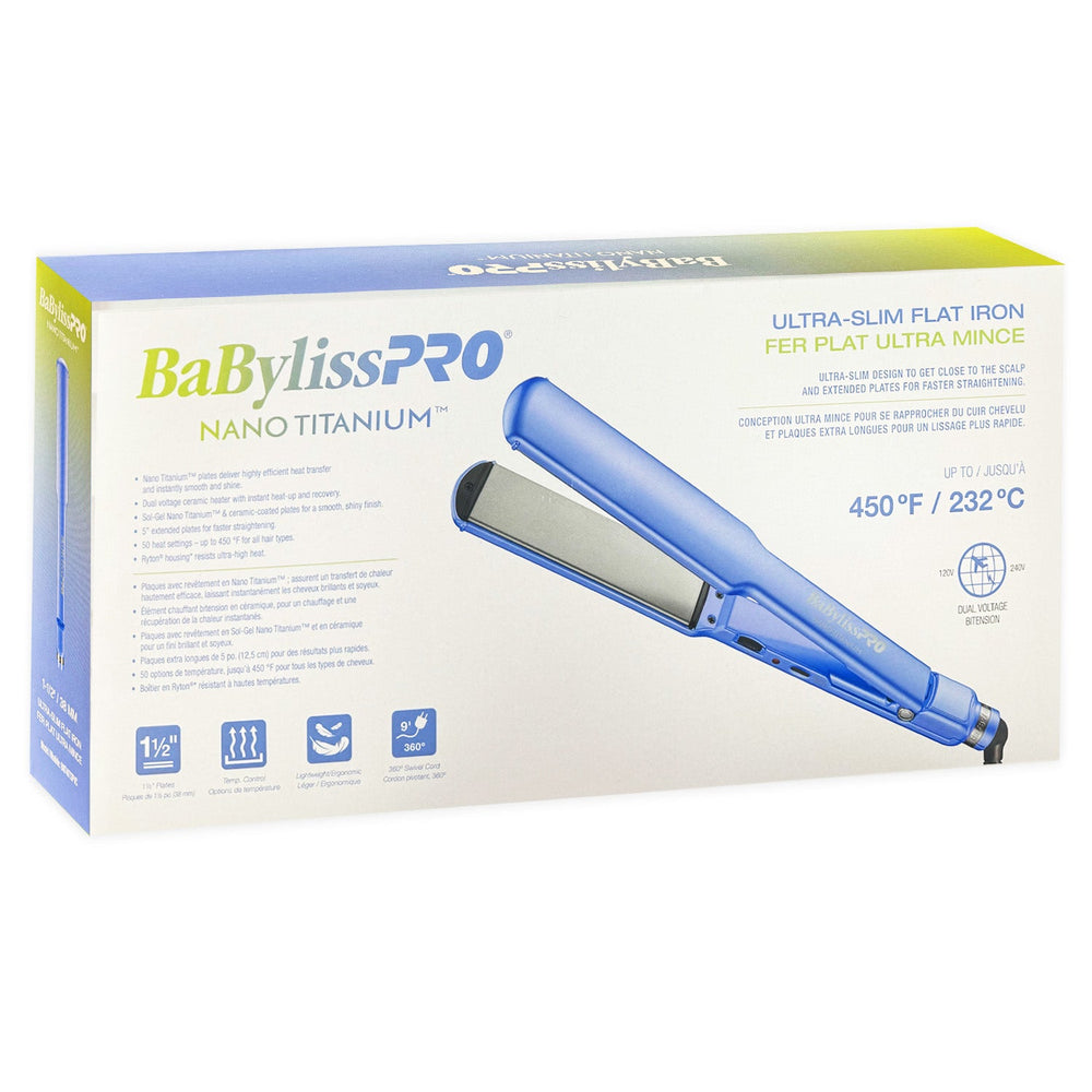 Fer plat BaBylissPRO Nano Titanium 1-1/2 po BNT4073PVC 48417