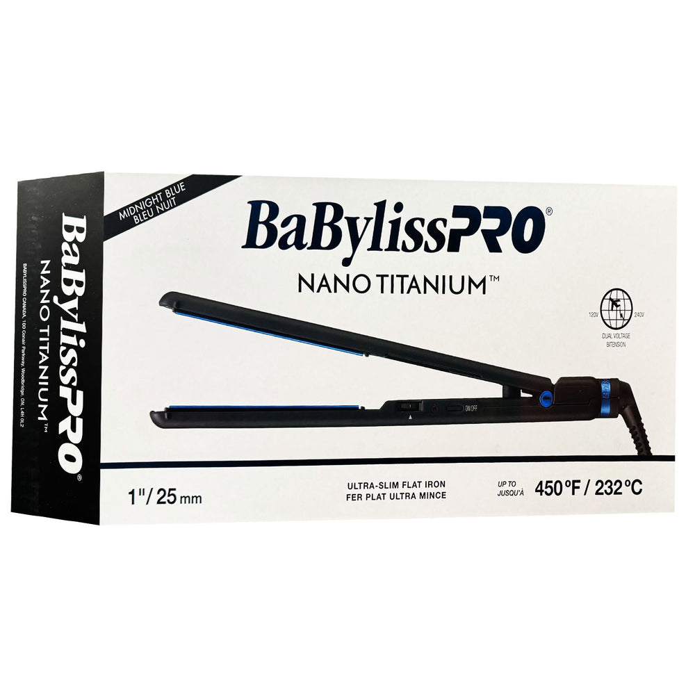BaBylissPRO Nano Titanium Fer plat ultra-mince 1"/25mm 48719