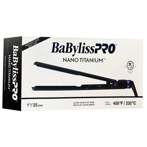 BaBylissPRO Nano Titanium Fer plat ultra-mince 1"/25mm 48719