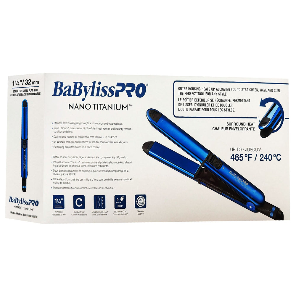 BaBylissPRO Nano Titanium Fer plat OPTIMA3000 32mm (1 1/4")