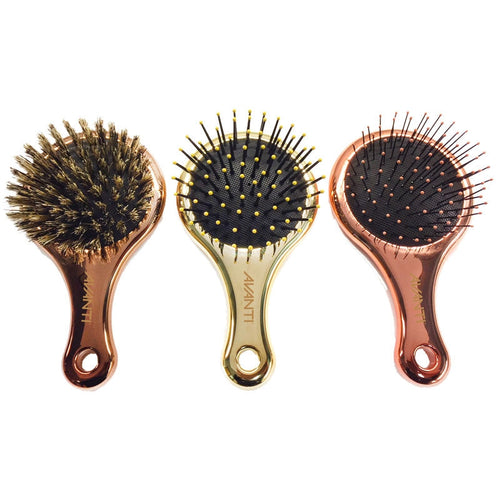 AVANTI Mini Brosse coussin plate avec miroir doré PADDLNRGOC