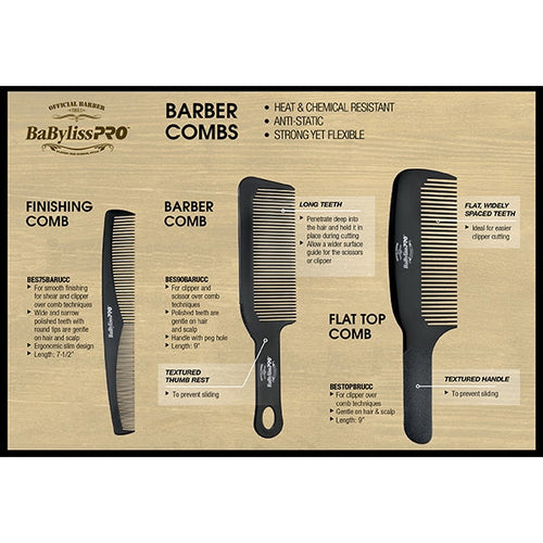 BaBylissPRO Peigne de barbier 9" - 36653