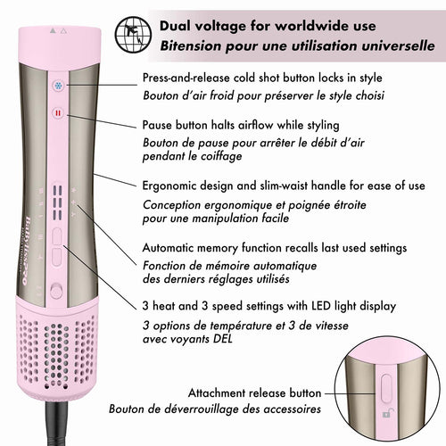 BabylissPRO Style/Switch Multi-Styler et Sèche-Cheveux Ionique BNTSSPK
