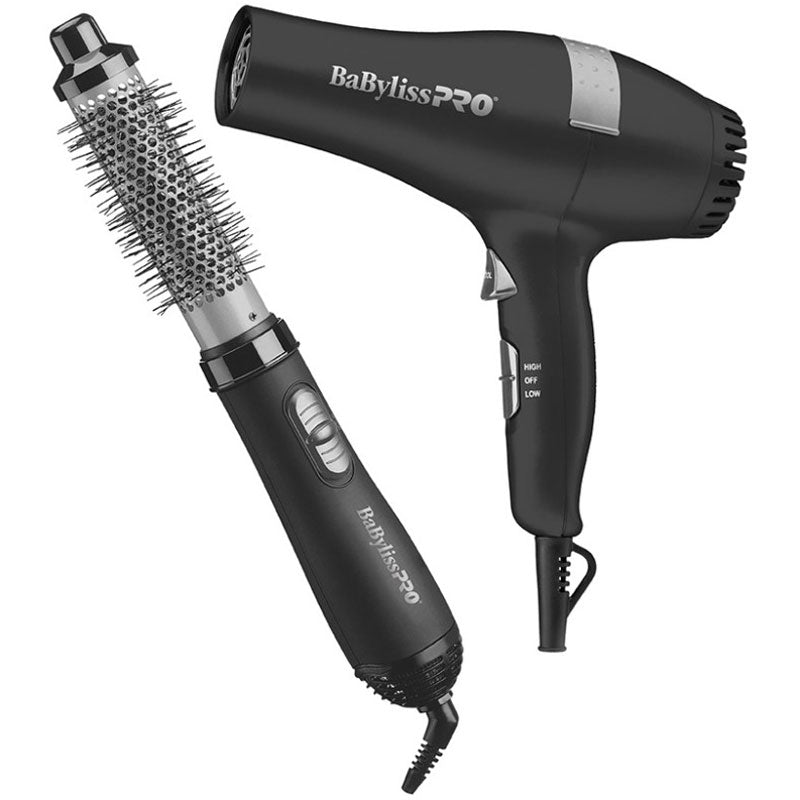 BaBylissPRO Duo Coiffant Sèche-Cheveux/Fer à Air Chaud BAB3STYLEPPC