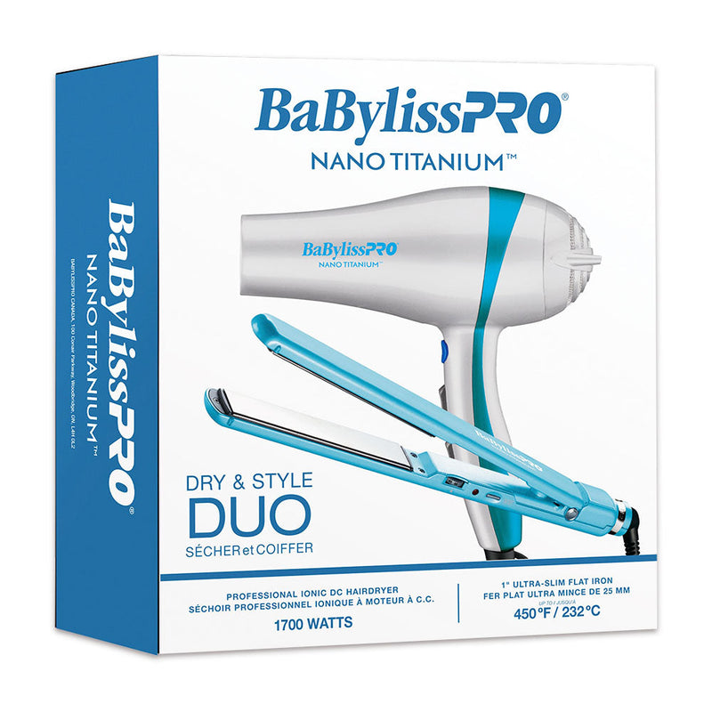 Sèche-cheveux et fer plat Nano Titanium BaBylissPRO 46949