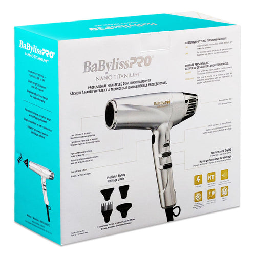 BaBylissPRO NT Sèche-cheveux ionique double à grande vitesse 47658