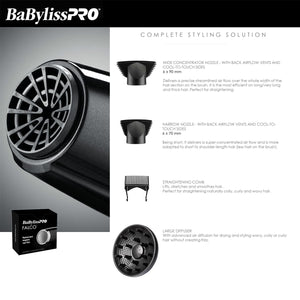 BabylissPRO Falco Professional Ionic Hairdryer BAB8550C