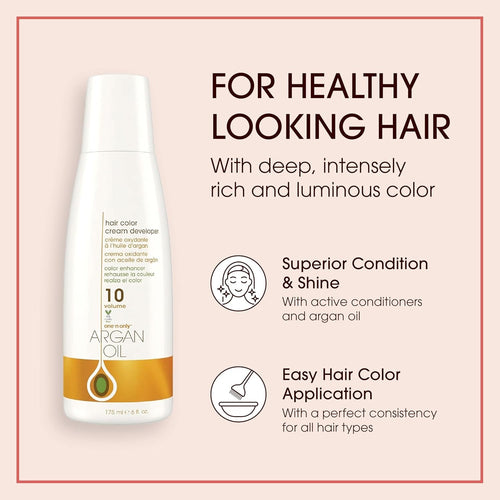 Révélateur Crème Colorante à l'Huile d'Argan One 'N Only 10 Vol 6 oz