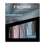FROMM Pinces à Cheveux Fini Mat Doux Maintien Maximum Roses Paquet de 10 F5019