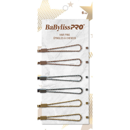 BaBylissPRO Épingles à Cheveux Dorées 6 pces BESPINGOC