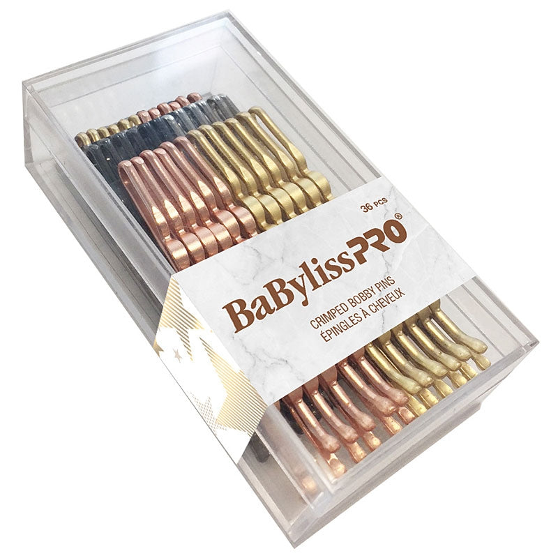 BaBylissPRO Épingles à Cheveux Ondulées Dorées 36 pces BESBOBGOC