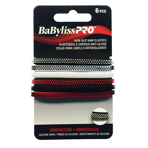 BaBylissPRO Élastiques antidérapants pour cheveux 6 pièces - BESHAEL3UCC/39127