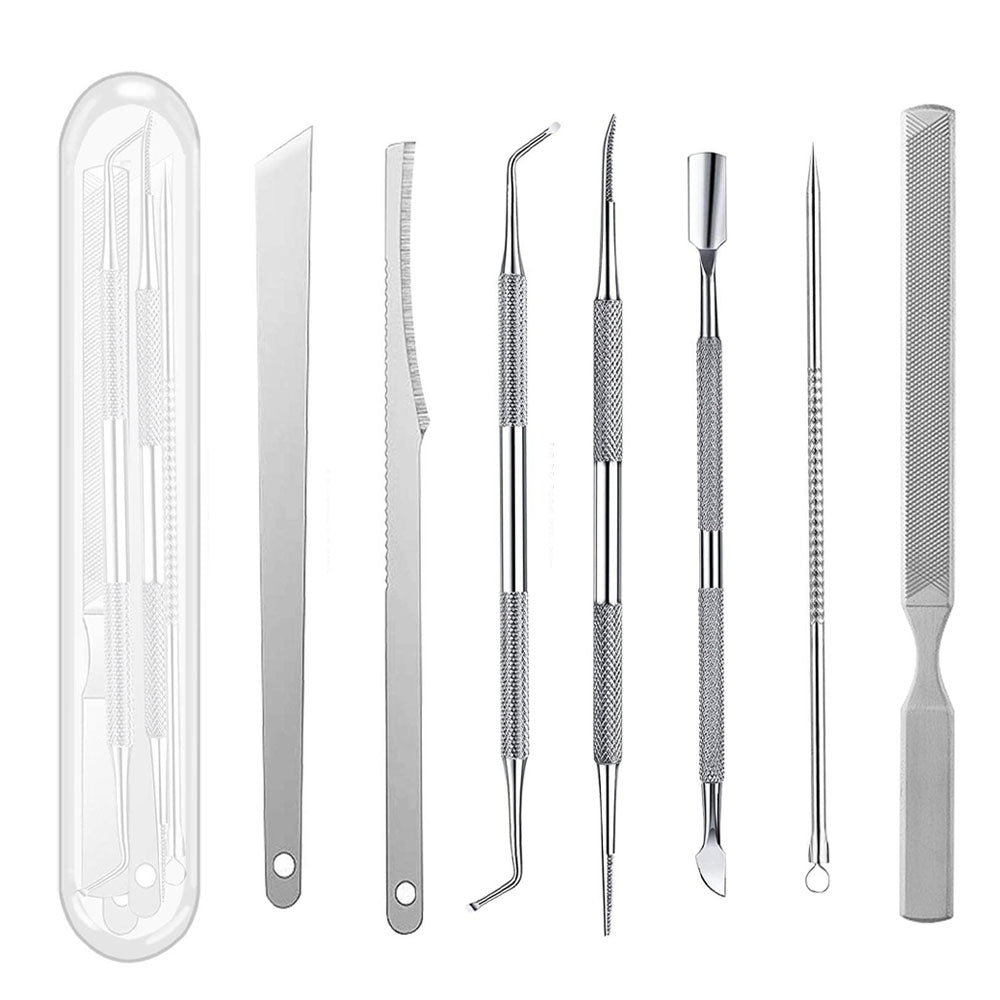 Ensemble de 7 limes et élévateurs pour ongles incarnés 37820