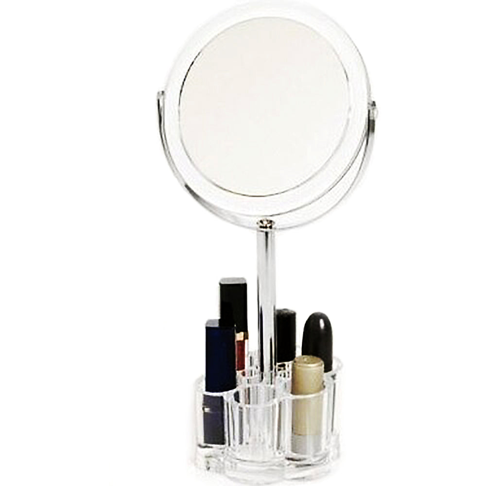 Organiseur de maquillage en acrylique Danielle avec miroir