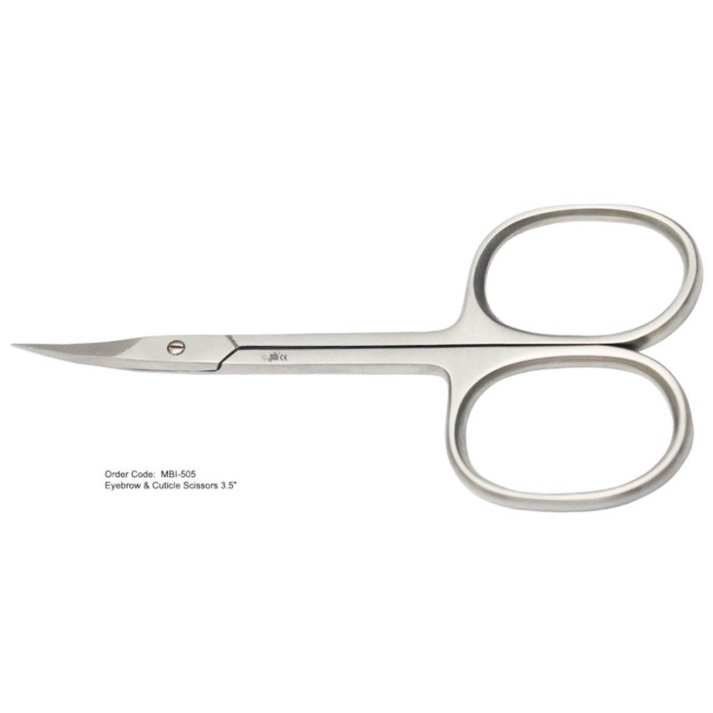 MBI-505 Cuticle & Eyebrow Scissor  CVD 3.5"
