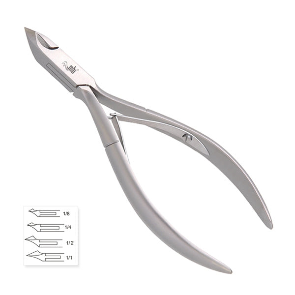MBI-103D Pince à cuticules Double ressort 4" Mors 1/4