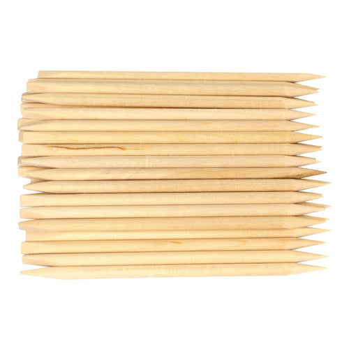 Bâtonnets de Manucure en Bois d'Oranger (100 pièces) 3.5" WS:/26123