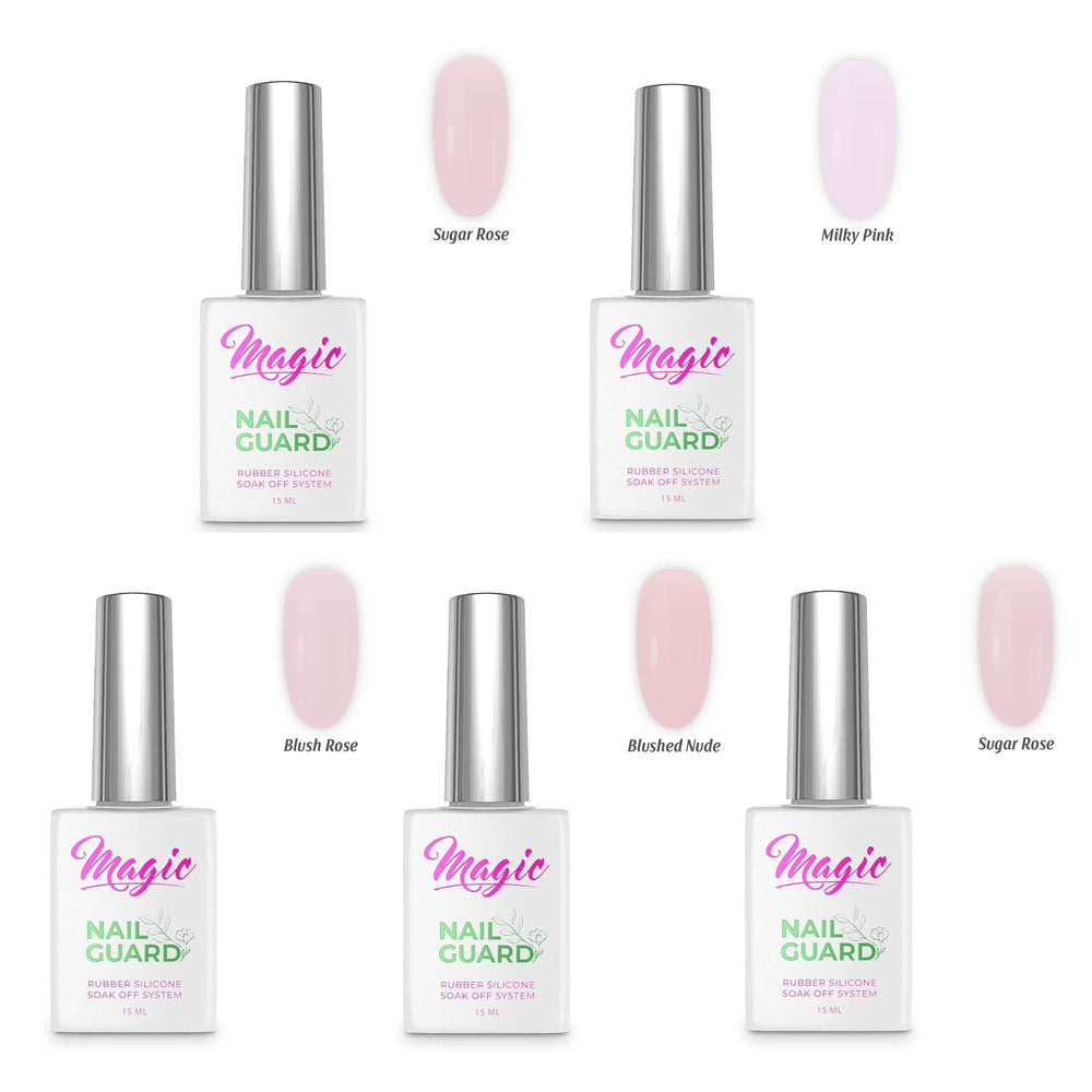 Magic NailGuard Gel de finition rose diaphane, lot économique 75716