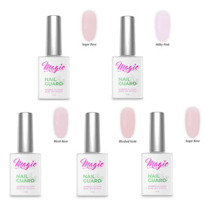 Magic NailGuard Gel de finition rose diaphane, lot économique 75716