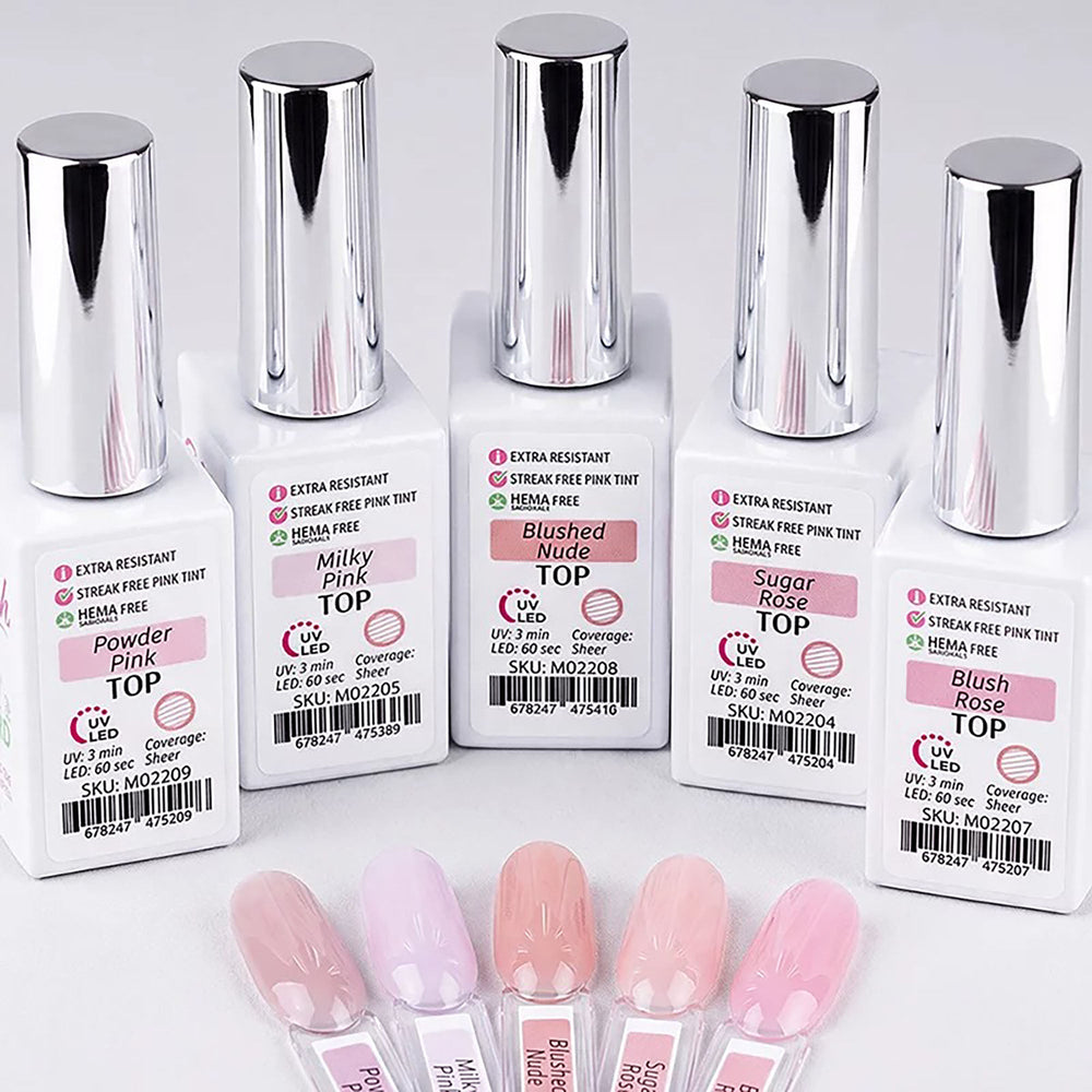 Magic NailGuard Gel de finition rose diaphane, lot économique 75716