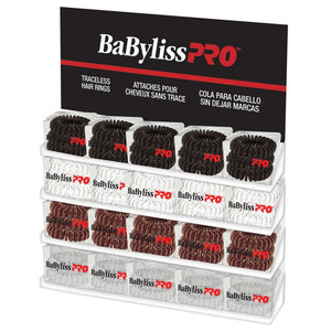 BaBylissPRO Anneau à Cheveux Invisible – Lot de 20 – Présentoir BESHRINGUCC