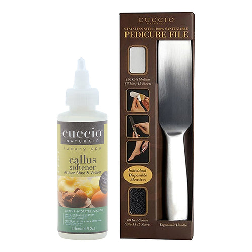 Cuccio Pedicure File Kit/Callus Softener Deal CNSP9518
