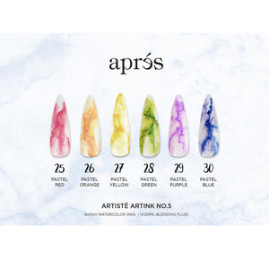 Apres Artiste ArtINK N°5 - Lot de 6 encres aquarelles 81776