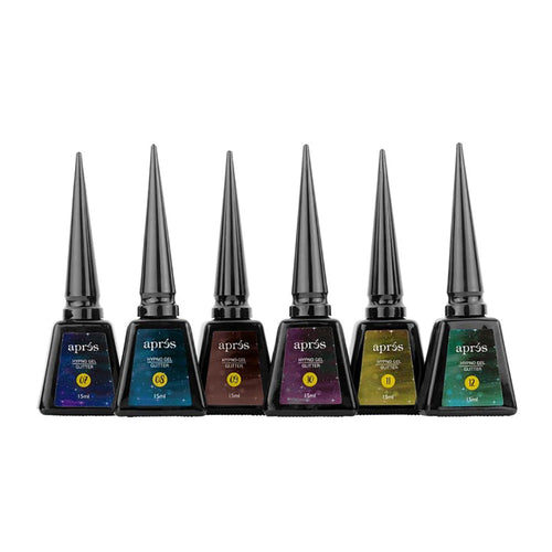 Apres Hypno Gel Glitter Series No.3 Lot de 6 couleurs 95659